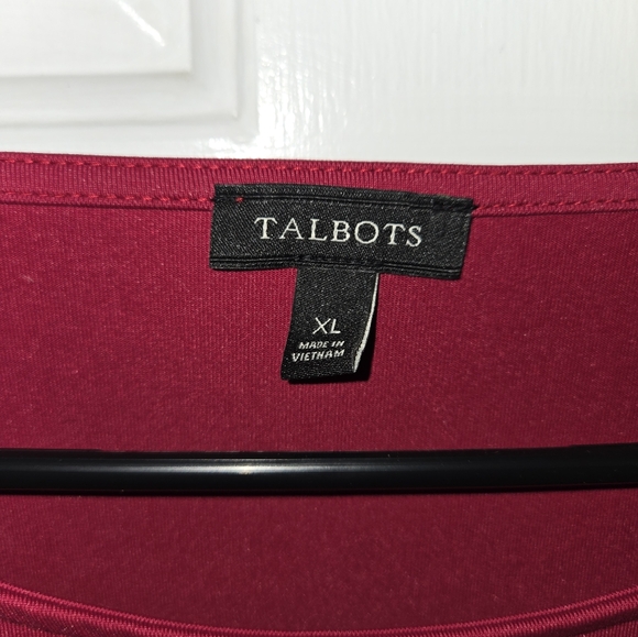 Talbots Stretchy Blouse with Long Bell Sleeves, Size XL - Picture 6 of 7